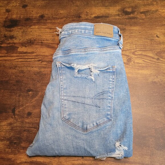 American Eagle Jeans Womens 10 S Next Level Stretch Super High Rise Jegging - Picture 3 of 12
